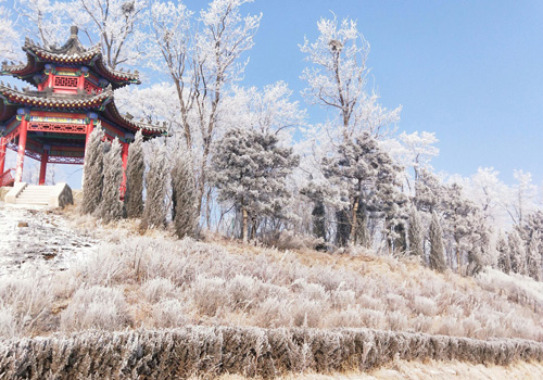 雪中望月亭